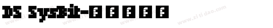 DS SysBit字体转换